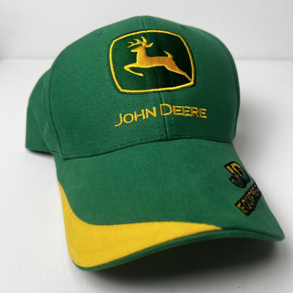 John Deere JD Equipment Inc Green Yellow Snapback Hat Cyrk Vintage Style Cap